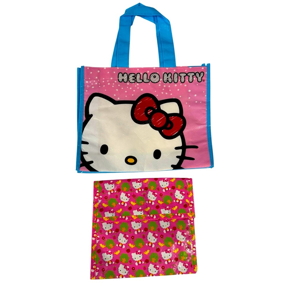 2 reusable Sanrio zak! Hello Kitty bags